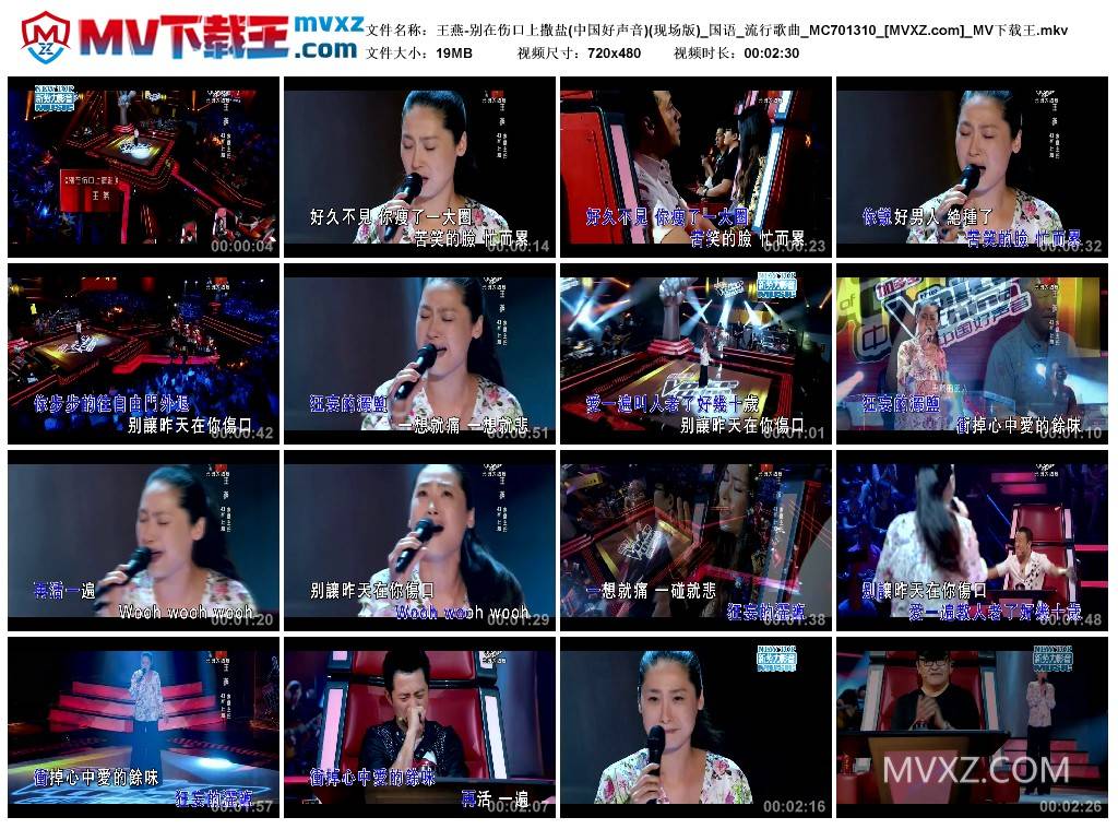 王燕-别在伤口上撒盐(中国好声音)(现场版)_国语_流行歌曲_MC701310